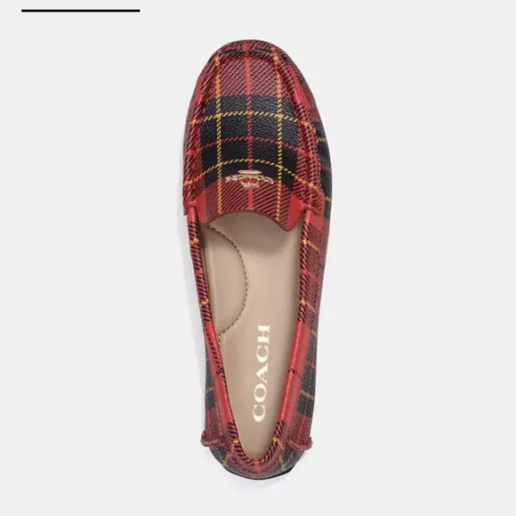 COACH | Marley Driver With Plaid Print Loafers Size 7 NWT - Picture 2 of 6